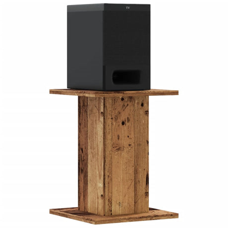 VidaXL Lautsprecherständer 2 Stück 30x30x40 cm behandeltes Holz, altholzfarben