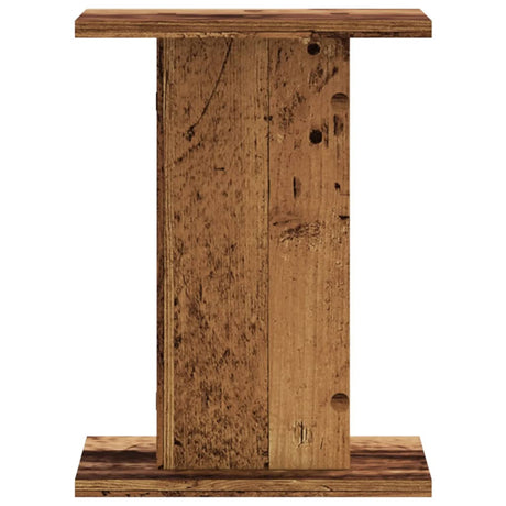 VidaXL Lautsprecherständer 2 Stück 30x30x40 cm behandeltes Holz, altholzfarben