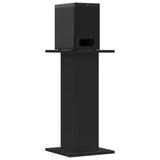 VidaXL Lautsprecherständer 2 Stück 30x30x60 cm verarbeitetes Holz schwarz
