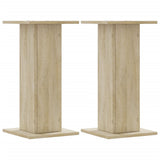 VidaXL Lautsprecherständer 2 Stück 30x30x60 cm verarbeitetes Holz Sonoma-Eiche