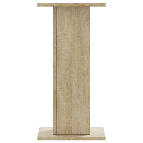 VidaXL Lautsprecherständer 2 Stück 30x30x60 cm verarbeitetes Holz Sonoma-Eiche