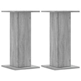 VidaXL Lautsprecherständer 2 Stk. 30x30x60 cm verarbeitetes Holz, graues Sonoma