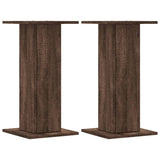 VidaXL Lautsprecherständer 2 Stück 30x30x60 cm Holzwerkstoff braune Eiche