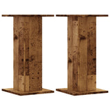 Vidaxx Lautsprecherständer 2 Stück 30x30x60 cm behandeltes Holz, altholzfarben
