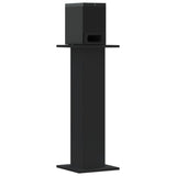 VidaXL Lautsprecherständer 2 Stück 30x30x80 cm verarbeitetes Holz schwarz