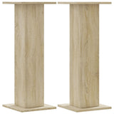 Vidaxx Lautsprecherständer 2 Stück 30x30x80 cm verarbeitetes Holz Sonoma-Eiche