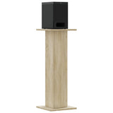 Vidaxx Lautsprecherständer 2 Stück 30x30x80 cm verarbeitetes Holz Sonoma-Eiche