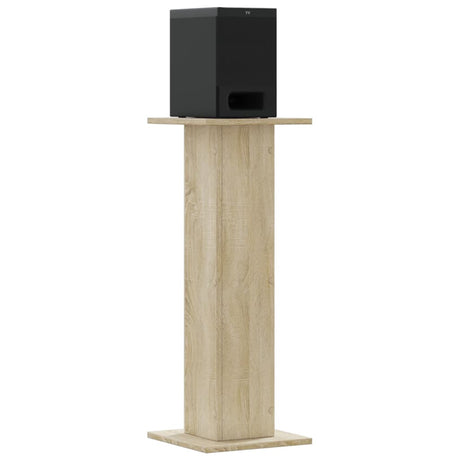 Vidaxx Lautsprecherständer 2 Stück 30x30x80 cm verarbeitetes Holz Sonoma-Eiche