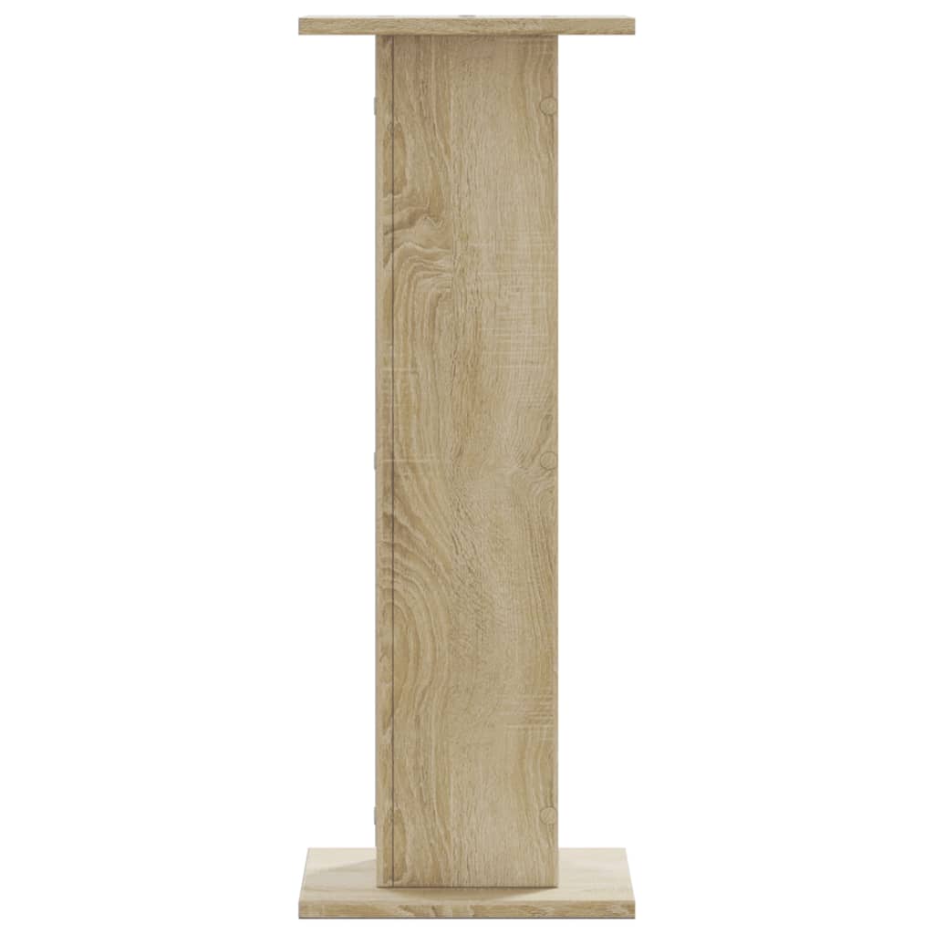 Vidaxx Lautsprecherständer 2 Stück 30x30x80 cm verarbeitetes Holz Sonoma-Eiche
