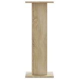 Vidaxx Lautsprecherständer 2 Stück 30x30x80 cm verarbeitetes Holz Sonoma-Eiche
