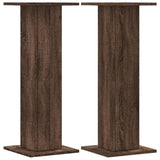 Vidaxx Lautsprecherständer 2 Stück 30x30x80 cm verarbeitetes Holz braune Eiche