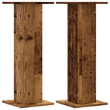 VidaXL Lautsprecherständer 2 Stück 30x30x80 cm behandeltes Holz, altholzfarben