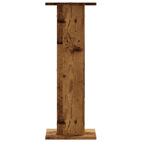 VidaXL Lautsprecherständer 2 Stück 30x30x80 cm behandeltes Holz, altholzfarben