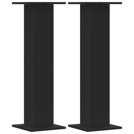 Vidaxx Lautsprecherständer 2 Stück 30x30x95 cm verarbeitetes Holz schwarz