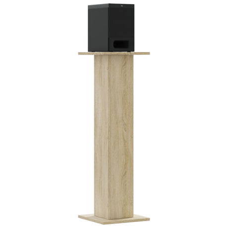 Vidaxx Lautsprecherständer 2 Stück 30x30x95 cm Holzwerkstoff Sonoma-Eiche