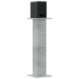 Vidaxx Lautsprecherständer 2 Stück 30x30x95 cm Holzwerkstoff Betongrau