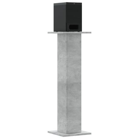 Vidaxx Lautsprecherständer 2 Stück 30x30x95 cm Holzwerkstoff Betongrau