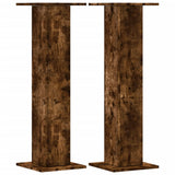 VidaXL Lautsprecherständer 2 Stück 30x30x95 cm verarbeitetes Holz geräucherte Eiche