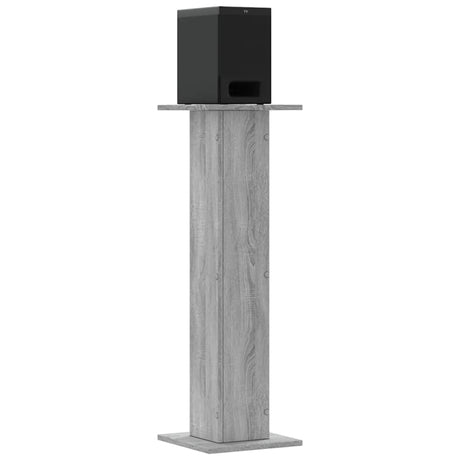 Vidaxx Lautsprecherständer 2 Stk. 30x30x95 cm verarbeitetes Holz Sonoma grau
