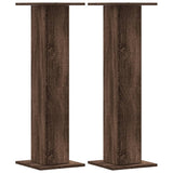 Vidaxx Lautsprecherständer 2 Stück 30x30x95 cm verarbeitetes Holz braune Eiche