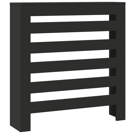 Vidaxx-Heizkörpergehäuse 78x20x82 cm, lackiertes Holz schwarz
