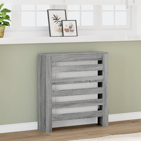 Vidaxx-Heizkörpergehäuse 78 x 20 x 82 cm, Holzwerkstoff, Farbe Sonoma-Eiche, grau