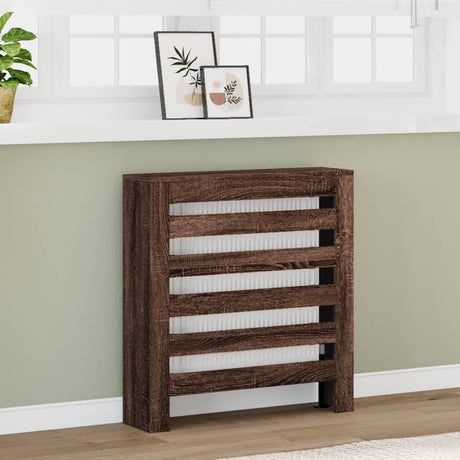 Vidaxx-Heizkörpergehäuse 78x20x82 cm, Holzwerkstoff, braune Eiche
