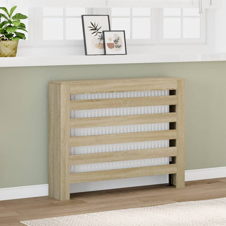 Vidaxx Heizkörperverkleidung 104x20x82 cm Holzwerkstoff Sonoma-Eiche-farbig