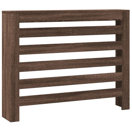 Vidaxx Heizkörperverkleidung 104x20x82 cm Holzwerkstoff, braune Eiche