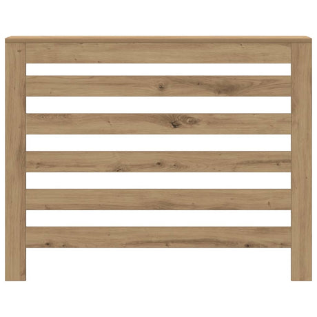 Vidaxx-Heizkörpergehäuse 104 x 20 x 82 cm, handgefertigtes Holz, handwerkliche Eichenfarbe