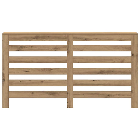 Vidaxx-Heizkörpergehäuse 149 x 20 x 82 cm, handgefertigtes Holz, handwerkliche Eichenfarbe