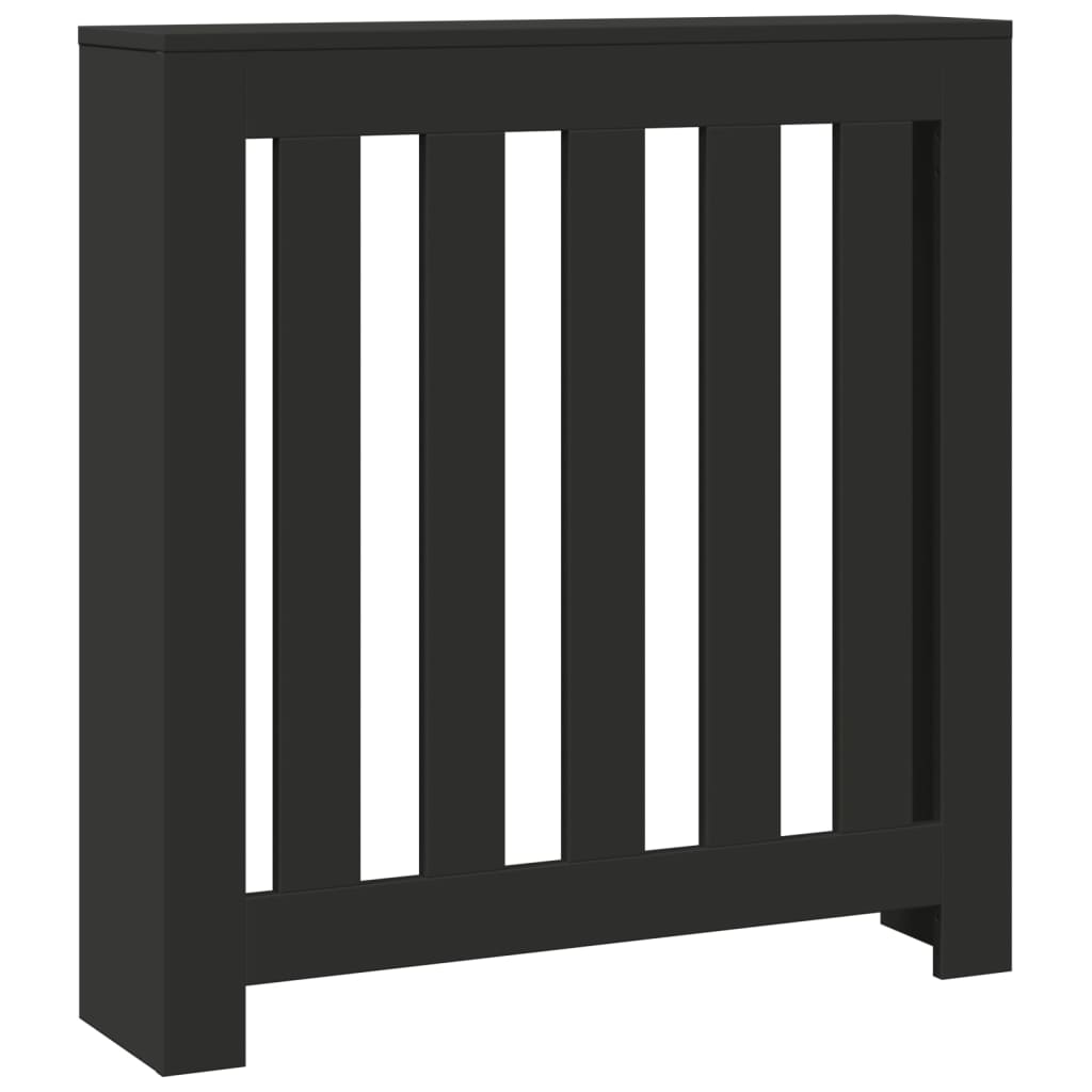 Vidaxx-Heizkörpergehäuse 78x20x82 cm, lackiertes Holz schwarz