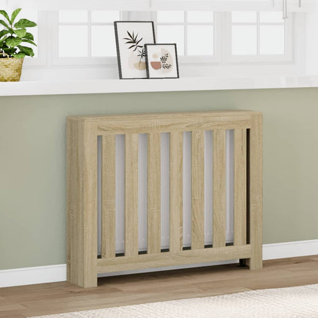 Vidaxx Heizkörperverkleidung 104x20x82 cm Holzwerkstoff Sonoma-Eiche-farbig
