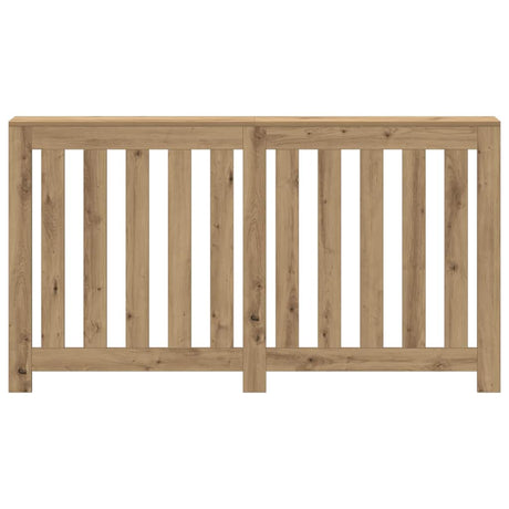 Vidaxx-Heizkörpergehäuse 149 x 20 x 82 cm, handgefertigtes Holz, handwerkliche Eichenfarbe