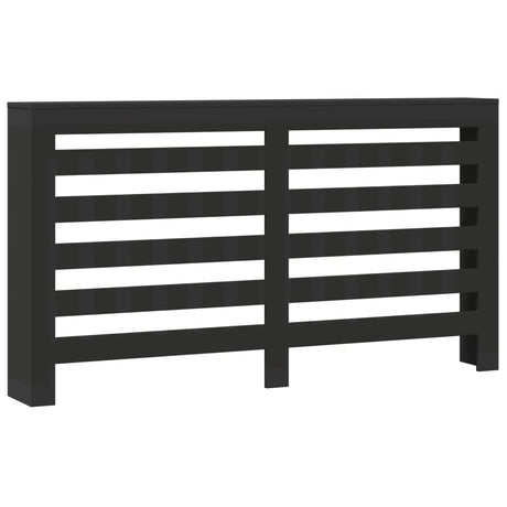 Vidaxx Heizkörperverkleidung 175x20x82 cm, lackiertes Holz schwarz