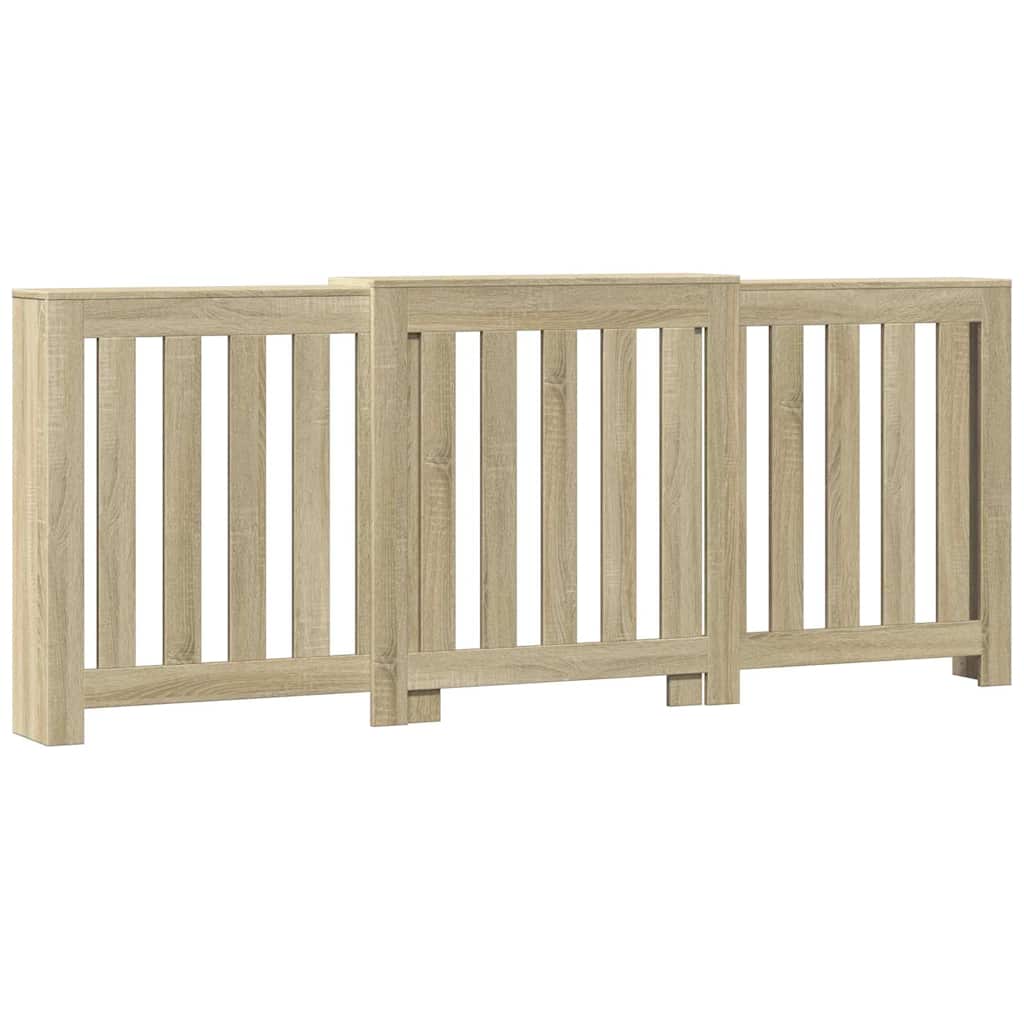 Vidaxx-Heizkörperverkleidung 205 x 21,5 x 83,5 cm, Holzwerkstoff, Farbe Sonoma-Eiche