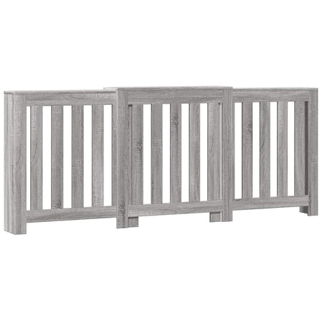 Vidaxx-Heizkörperverkleidung 205 x 21,5 x 83,5 cm, Holzwerkstoff Sonoma-Eiche grau