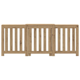 Vidaxx-Heizkörpergehäuse 205 x 21,5 x 83,5 cm, handgefertigtes Holz, handwerkliche Eiche
