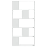 Vidaxl boekenkast 5-laags 80,5x23,5x162,5 cm bewerkt hout wit