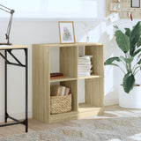 Vidaxl boekenkast 68,5x32x75 cm bewerkt hout sonoma eikenkleurig