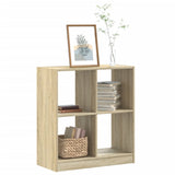 Vidaxl boekenkast 68,5x32x75 cm bewerkt hout sonoma eikenkleurig