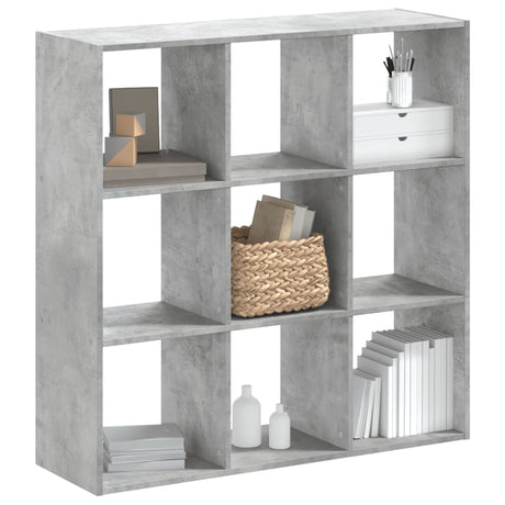 Vidaxl boekenkast 102x32x102 cm bewerkt hout betongrijs