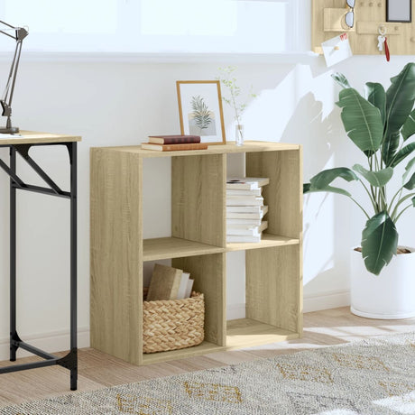 Vidaxl boekenkast 68,5x32x68,5 cm bewerkt hout sonoma eikenkleurig