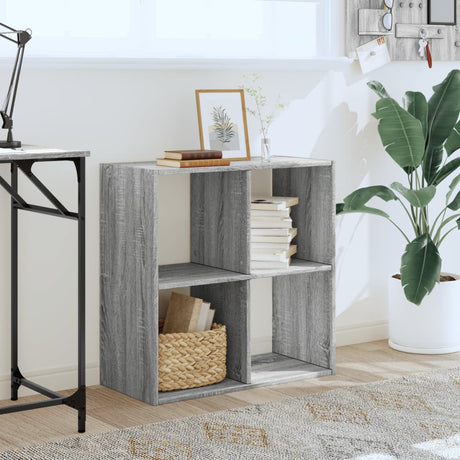 Vidaxl boekenkast 68,5x32x68,5 cm bewerkt hout grijs sonoma eiken