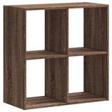 Vidaxl boekenkast 68,5x32x68,5 cm bewerkt hout bruin eikenkleur