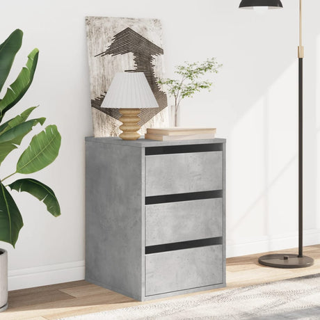 Vidaxl ladekast 40x41x58 cm bewerkt hout betongrijs