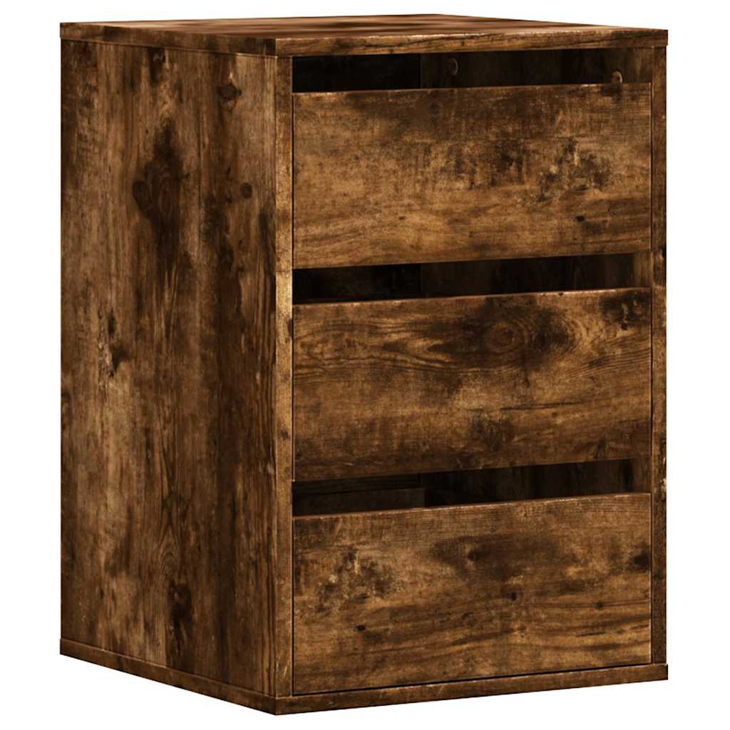 Vidaxl ladekast 40x41x58 cm bewerkt hout gerookt eikenkleurig