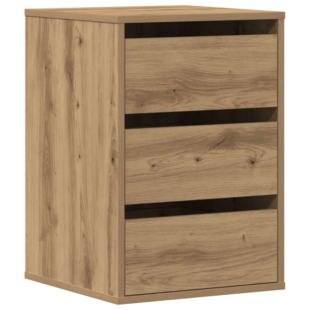 Vidaxl ladekast 40x41x58 cm bewerkt hout artisanaal eikenkleurig