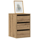 Vidaxl ladekast 40x41x58 cm bewerkt hout artisanaal eikenkleurig