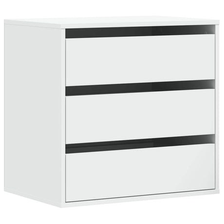 Vidaxl ladekast 60x41x58 cm bewerkt hout wit